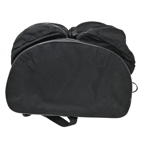 PRADA MILANO Logo Tessuto Strawing Backpack Nylon Leather BK SHW Italy - Picture 5 of 16